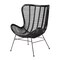 Baxton Studio Colorado Modern Bohemian Black Rattan and Metal Accent Chair 224-13132-ZORO - alternate 8